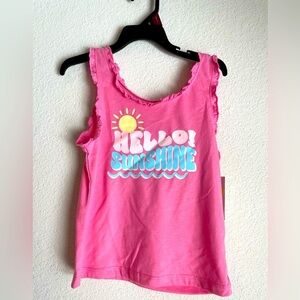Garanimals Pink Tank Top with Sunshine Print size 7-NWT